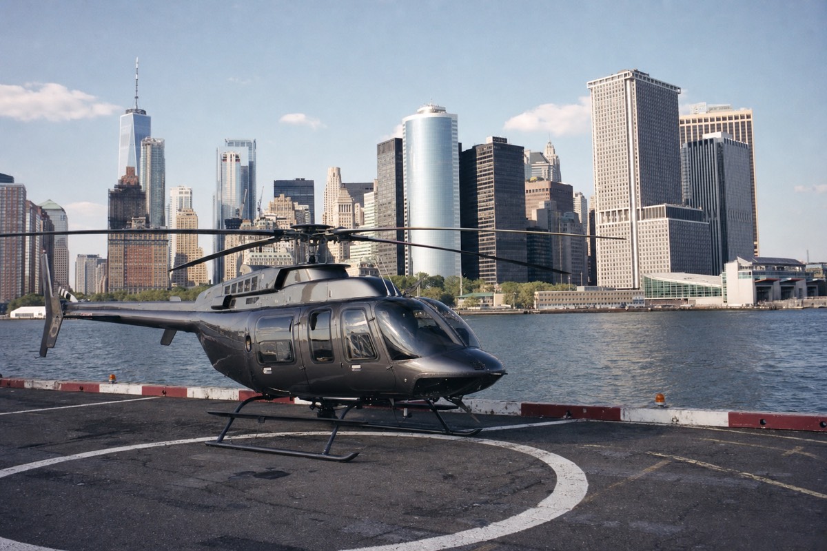 Downtown Manhattan Heliport, the departure point for New York helicopter tours