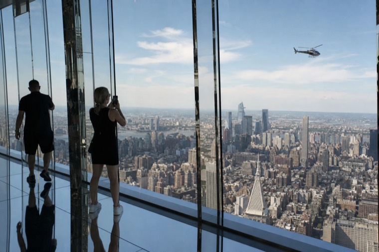 SUMMIT One Vanderbilt observation deck high above Midtown Manhattan